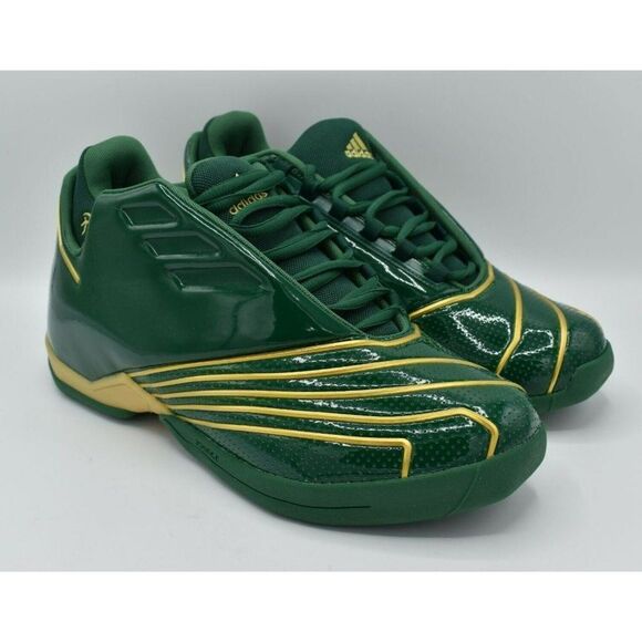 Adidas Mens Size 10 Womens Size 11 T-Mac 2.0 Restomod Green Basketball Shoes